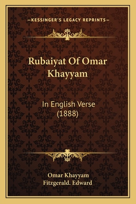 Libro Rubaiyat Of Omar Khayyam: In English Verse (1888) -...