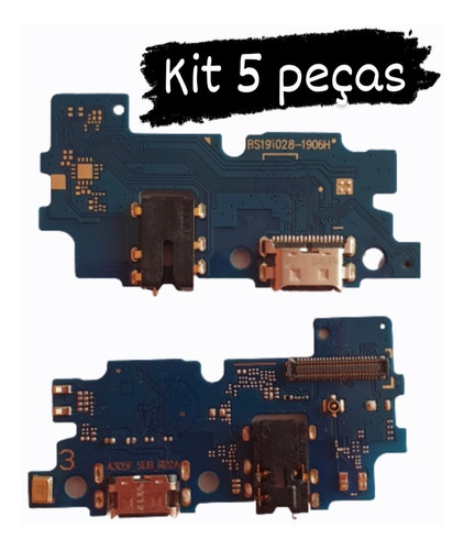 5 X Placa De Carga Dock Conector Compatível Samsung A30 A305