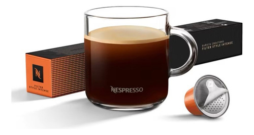! 10 Capsulas Cafe Nespresso Filter Style Intenso Lungo