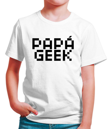 Polo Niño Papá Geek (d1113 Boleto.store)