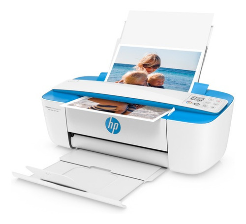 Imagen 4 de 4 de Impresora a color multifunción HP Deskjet Ink Advantage 3775 con wifi blanca y azul 200V - 240V
