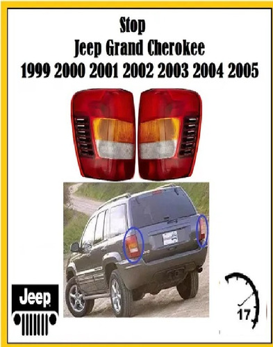 Stop Jeep Grand Cherokee 1999 2000 2001 2002 2003 2004 2005