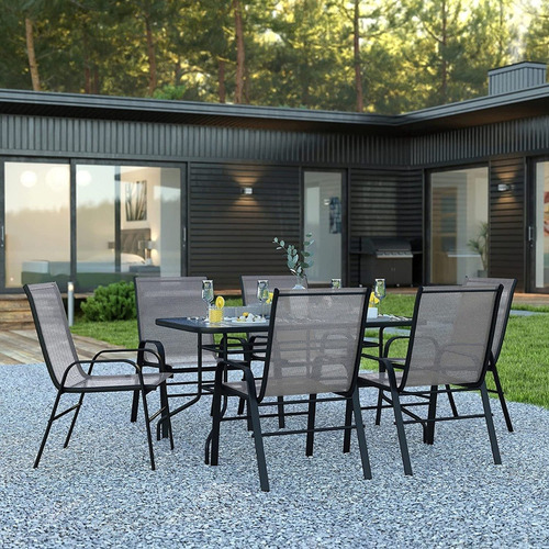 Imagen 8 de 9 de Silla Con Posabrazos De Jardin En Hierro Y Textilina Crazy S