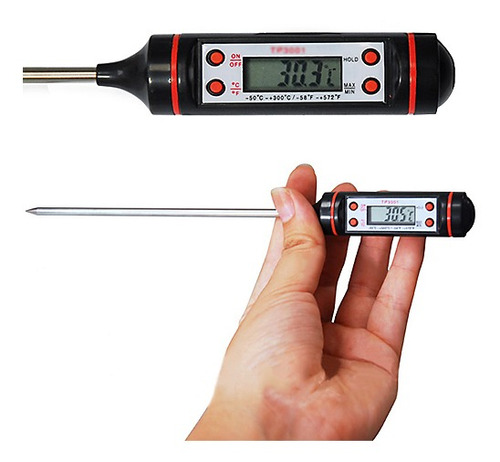 Termometro Digital Alimentos Comida Sonda Carnes Temperatura