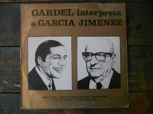 Gardel  Interpreta A Jimenez Lp Vinilo Promo Ex