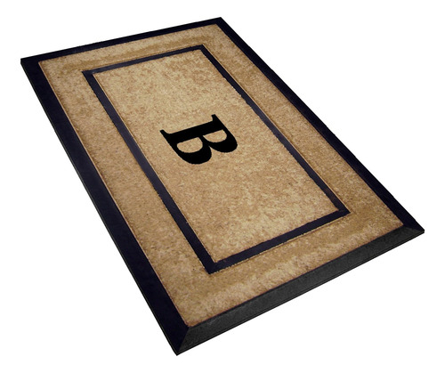 Single Picture Black Frame With Coir Rubber Border Dirt...