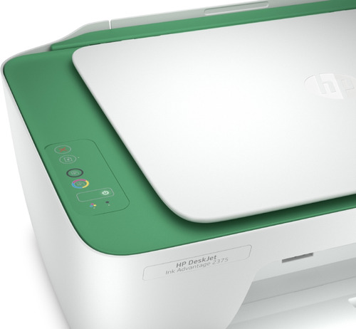 Impresora a color multifunción HP Deskjet Ink Advantage 2375 blanca y verde 100V/240V