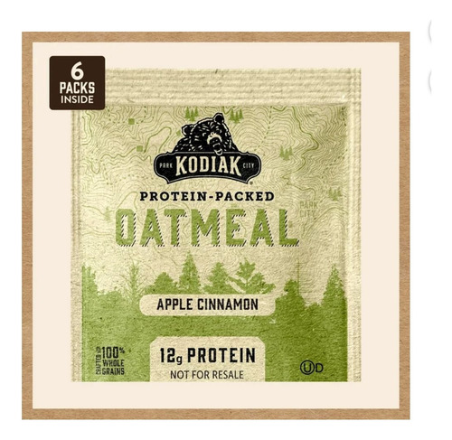 Kodiak Cakes Avena C/proteína Apple Cinnamon C/6 300gr