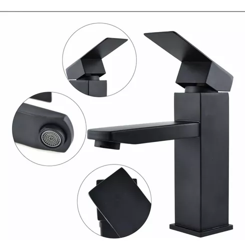 Monomando Bidet SQUARE Negro