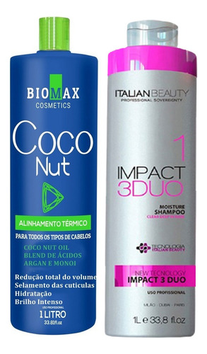 Escova Progressiva Coconut Biomax Alisamento 3000ml