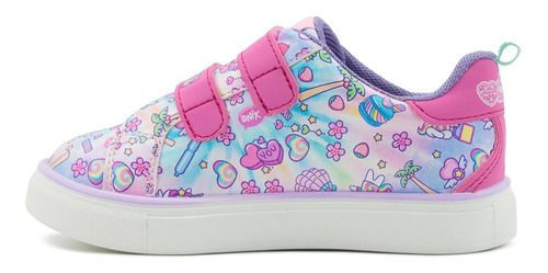 Tenis Tropicana Niña Unicornio Luces Onix Rosa 15-21