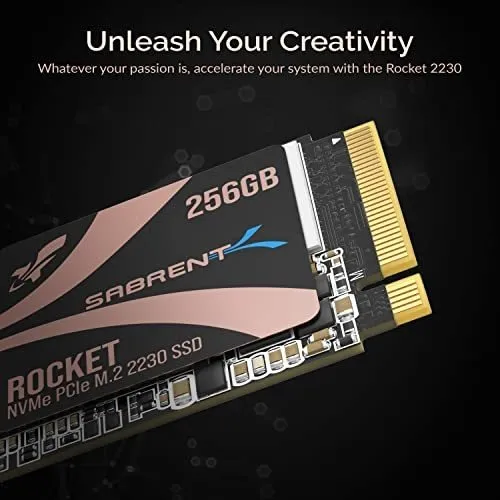 Sabrent Rocket 2230 Nvme 4.0 256tb Pcie 4.0 M.2 2230 Ssd Env o