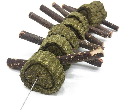 Pesandy Bunny Chew Toys For Teeth, Organic Apple Wood Molar
