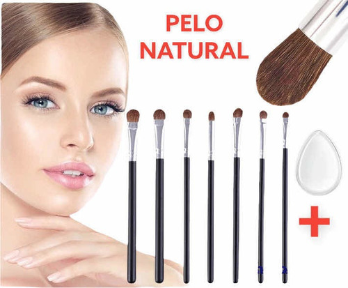 Set Kit Brochas Maquillaje Ojos Pelo Natural Makeup | MercadoLibre Set Kit Brochas Maquillaje Ojos Pelo Natural Makeup | MercadoLibre