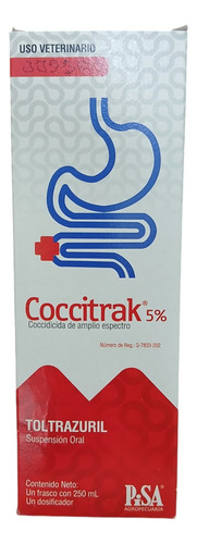 Coccitrak 5% Toltrazuril Coccidia Pisa 250 Ml Oral