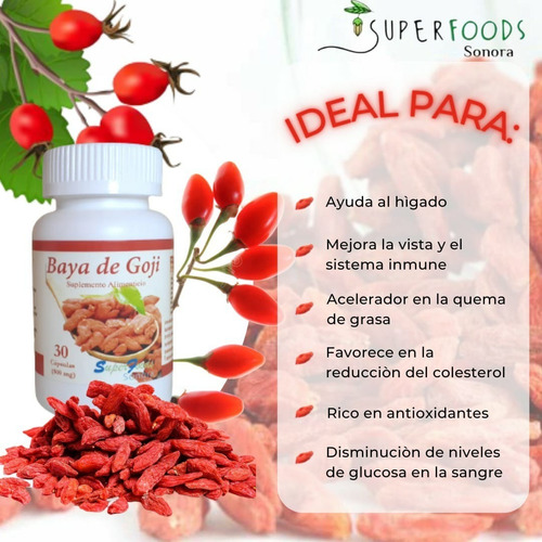 Baya De Goji 3 Frascos
