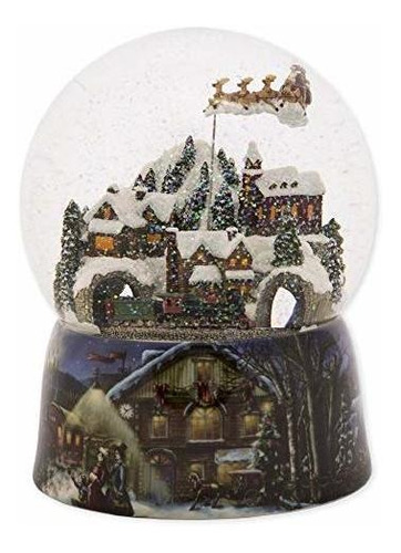 Roman 37753 - Globo De Nieve (5.906 In), Diseño De Papá Noel