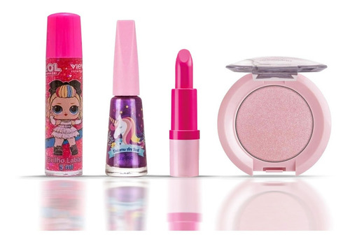Imagem 7 de 8 de Kit De Maquiagem Infantil Completo Com Tiara + Brindes Bz131