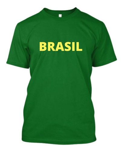 Camisa Camiseta Infantil Brasil Unissex Blusa Infantil Copa