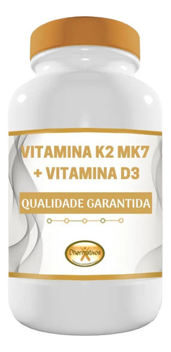 Vitamina D3 10.000ui + Vit K2 Mk7 100mcg C/240 Cápsulas Sabor Sem Sabor