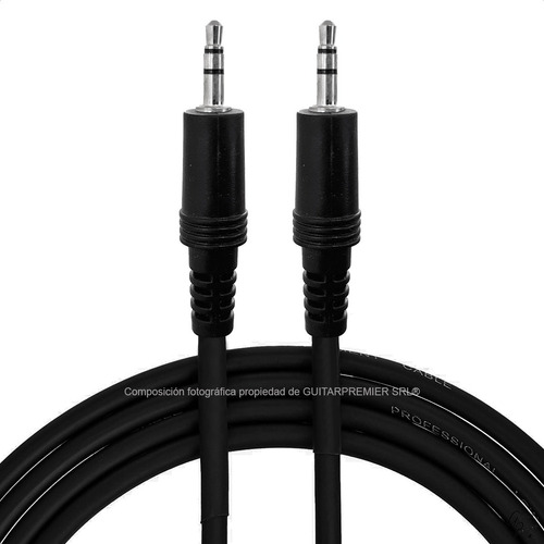 Imagen 1 de 9 de Cable Audio Instrumentos Miniplug A Miniplug Plug 3.5 3mts