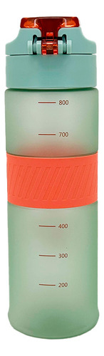 Botella Deportiva Reebok Antideslizante Boton Push 850ml New Color Agua