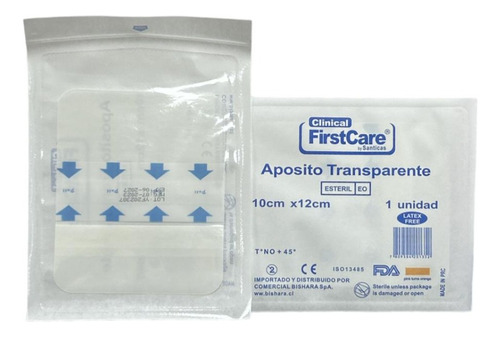 Aposito Transparente 10x12 Firstcare X Unidad Tipo Tegaderm