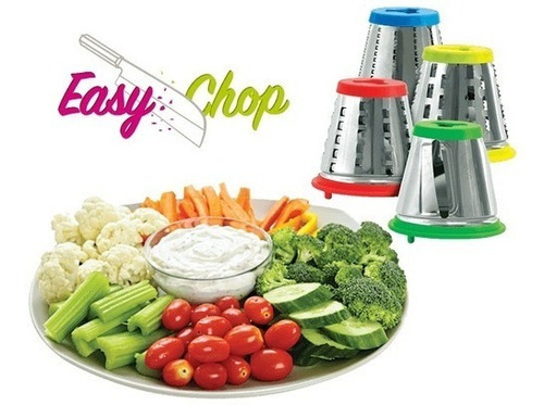 Imagen 4 de 9 de Rallador Eléctrico Smart-tek Easy Chop Verduras Queso Rebanador