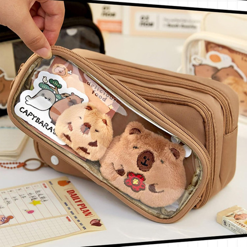 Estuche Estético De Capibara, Pencil Case