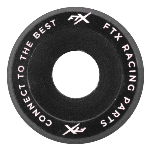 Arandelas Aluminio Moto Auto Atv Ftx 6mm M6 X10u Negro