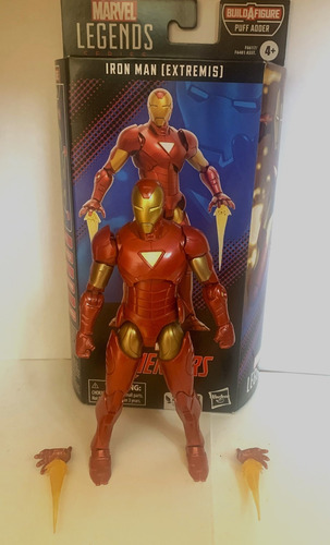Iron Man Extremis Armor Marvel Legends Wave Puff Adder Repac