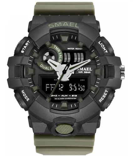 Relógio Masculino Smael 1642 Esportivo Digital Prova D'agua