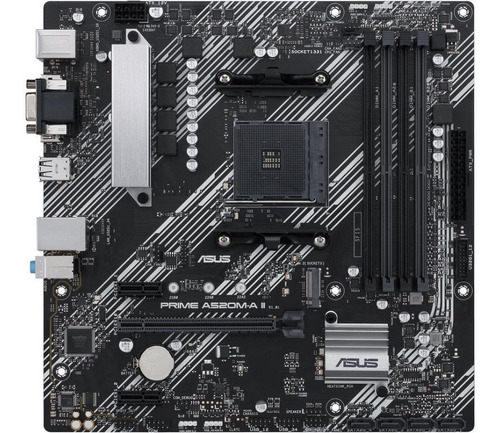 Imagen 4 de 5 de Motherboard Asus Prime A520m-a Ii Amd Ryzen Aura Rgb M.2