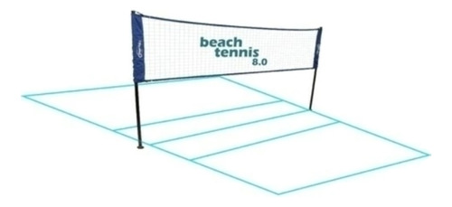 Red Beachtenis 8m Con Estacas + Cintas Demarcacion Sportable