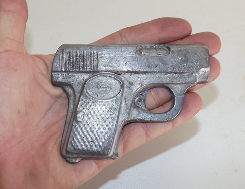 Antiga Pistola Em Estanho / Pewter ( Garrucha / Espingarda ) (Usado)