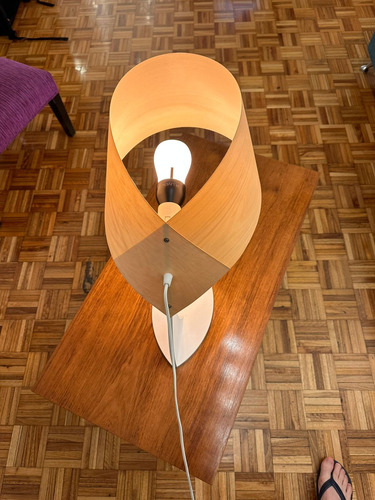 Velador Madera Minimalista Traum Nordico Lampara Blanco Madera (Usado)