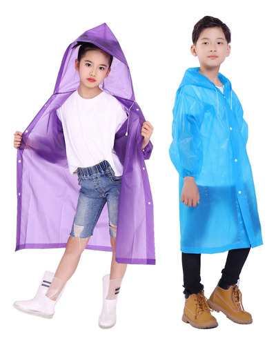 Makonus Impermeable Para Nios, [paquete De 2] Reutilizables