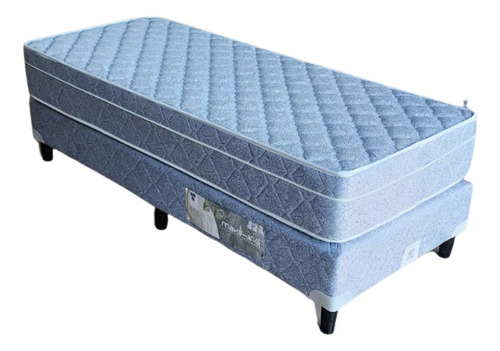 Imagen 2 de 9 de Colchon + Sommier 1 Plaza 80x190 26cm Europillow + Almohada