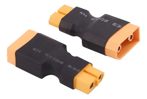 Pack 2 Adaptadores Xt90 A Xt60 Para Conexiones Seguras
