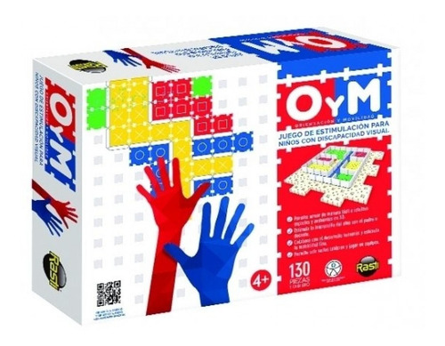 Imagen 3 de 4 de Oym Juego Rasti Para Armar Niños Discapacidad Visual Bloques