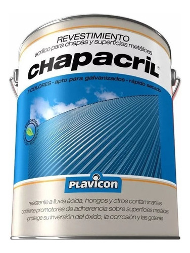 Chapacril Revestimiento Acrilico P/ Chapas Metalicas 20l Mm