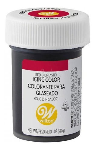 Color Para Pastel Y Reposteria Rojo Sin Sabor Wilton 610-329