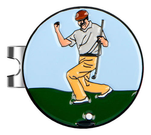 Golf Ball Marker Hat Clip Aleación De Zinc Round Creative