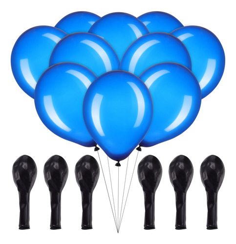 Globos De Látex Azul Oscuro De 10 Pulgadas, Paquete De 100 U