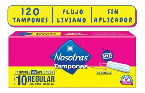 Tampon Nosotras Digital Regular 120 Uds. Tampones Regulares