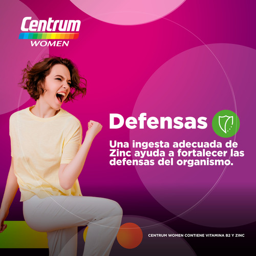 Multivitamínico Centrum Women X60 Tabs - Pack X2