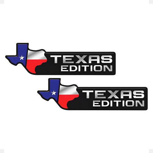 Emblema Texas Edition Compatível Dodge Ram F250 Ranger Preto