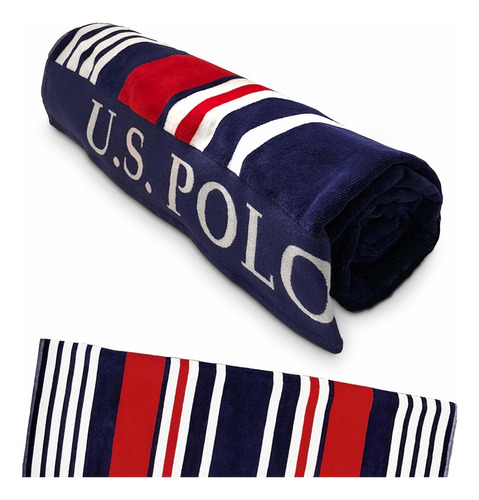 U.s. Polo Assn. Toalla De Playa De Gran Tamaño (40 X 70 Pu.