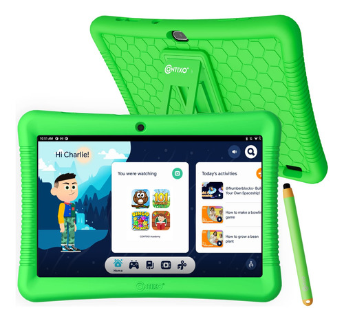 Contixo Tablet Para Nios K102, 10 Pulgadas Hd, Edades De 3 A