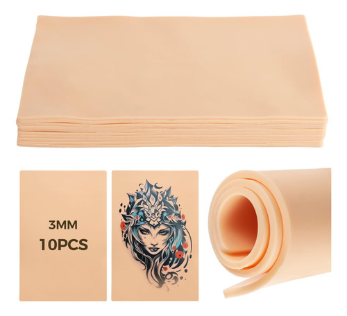 Pieles De Práctica Para Tatuajes 10 Piezas 12 X 8 Pulgadas Color Nombre Del Diseño